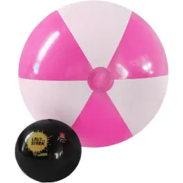 1.2m Two-Tone Beach Ball Pink-White